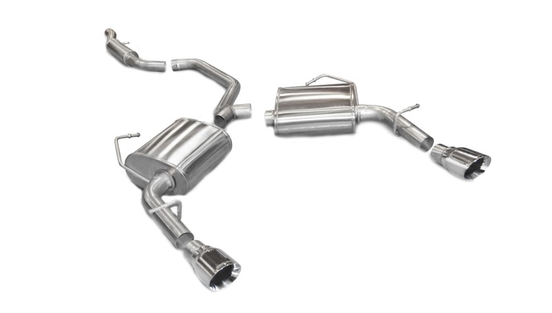 Chrysler 200 Performance Exhaust - Dual Rear Exit - CORSA Performance - Sport Cat-Back - Polished - `11-`14